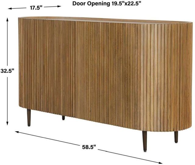 Uttermost® Reese Oak 2-Door Cabinet-2