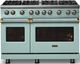 Viking® 5 Series 48" Splash Pro Style Gas (LP) Range with Brushed Brass Trim-3