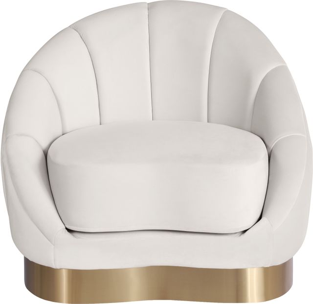 Meridian Furniture Shelly Cream Upholstered Chair-1