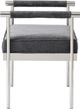 TOV Furniture Diva Grey Velvet Bench-3