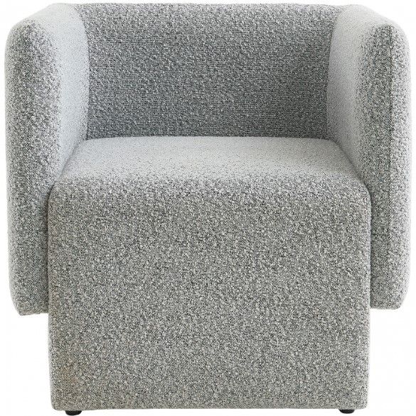 Meridian Furniture Vera Grey Boucle Accent Chair-1