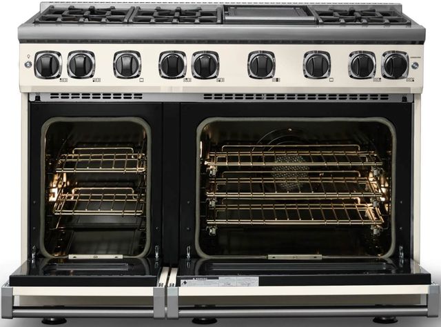 Viking® 7 Series 48" Pure White Pro Style Gas Range with Griddle-1