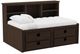 Elements International Cali Kids Brown Twin Wall Bed-0