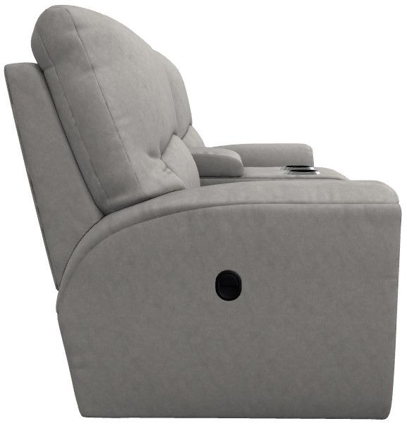 La-Z-Boy® Cassian Powder Manual Reclining Loveseat with Console-3