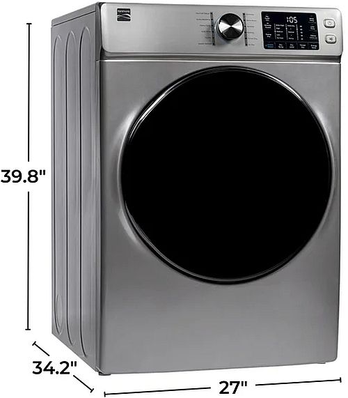 Kenmore® 5.2 Cu. Ft. Metallic Steel Front Load Washer with Steam-3