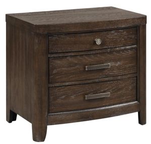 Bernards Fulton Brown Nightstand
