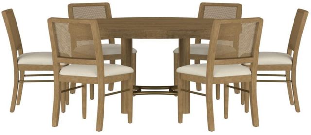Coaster® Arini 7-Piece Cream/Sand Wash Dining Set-0