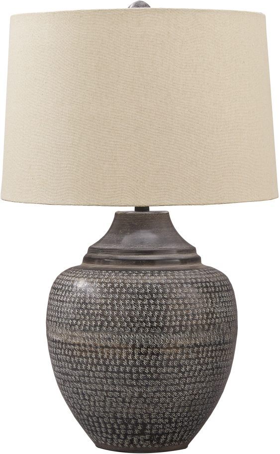Signature Design by Ashley® Olinger Antiqued Brown Metal Table Lamp-0