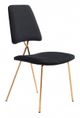 Zuo® Chloe Black/Gold Dining Chair-0