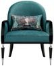 Michael Amini® La Francaise Azure/Black Accent Chair-2