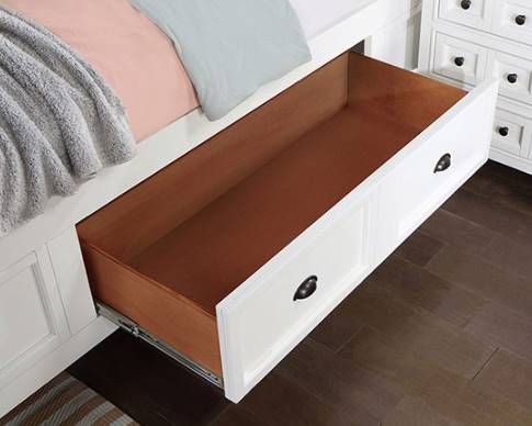 Furniture of America® Castile White Eastern King Panel Bed-1