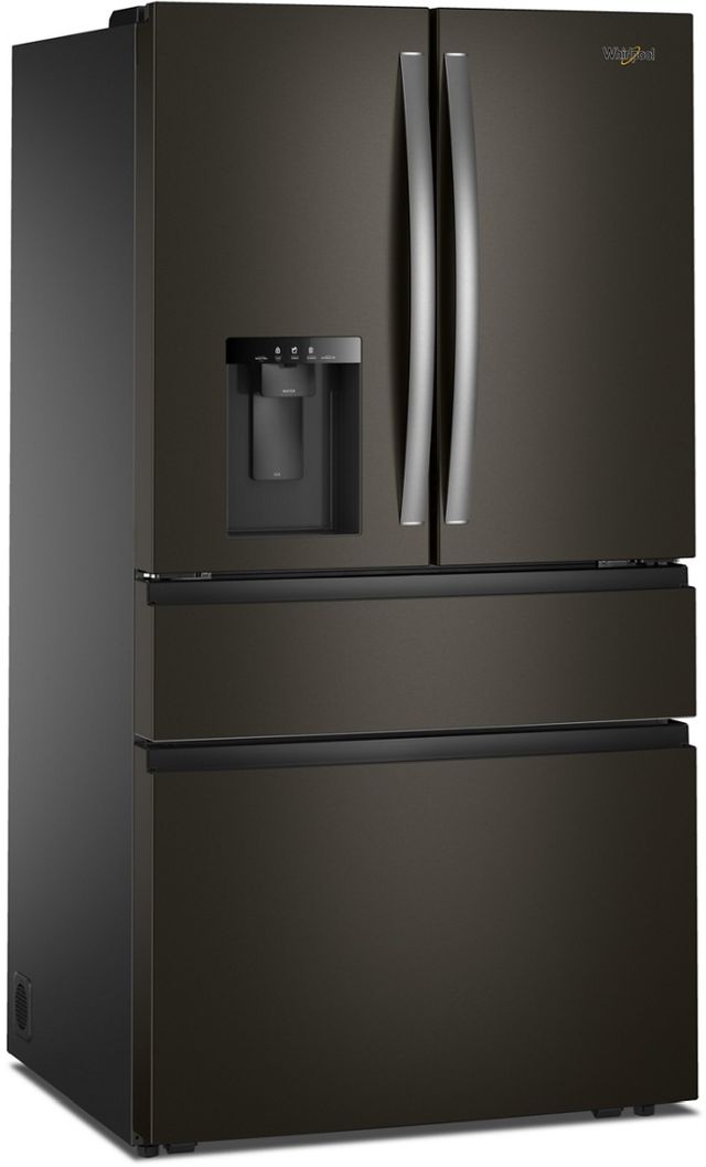 Whirlpool® 36" 28.9 Cu. Ft. Fingerprint Resistant Black Stainless Steel French Door Refrigerator with Flexible Temperature Drawer-2
