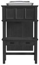 Elements International Hampton Kids Charcoal Youth Twin Loft Bed with Staircase and Desk-3