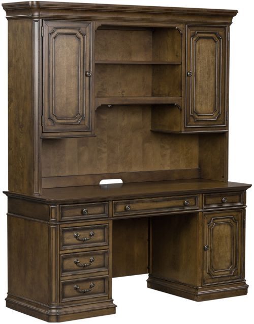 Liberty Furniture Amelia 5-Piece Antique Toffee Junior Executive Set-1