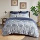 Olliix by INK+IVY Navy Full/Queen Ellipse Cotton Jacquard Duvet Cover Set-2
