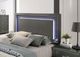 Furniture of America® Alison 4-Piece Metallic Gray Queen Bedroom Set-2
