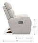 La-Z-Boy® Soren Khaki Power Rocking Recliner with Headrest and Lumbar-5