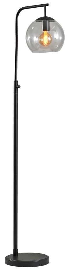 Adesso® Globe Black Floor Lamp-0