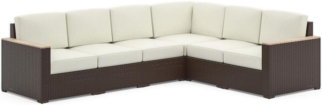 homestyles® Palm Springs Brown Outdoor 6-Seat Sectional-0