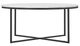 Renwil® Livia White Marble Top Coffee Table with Matte Black Base-1