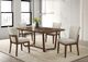 Crown Mark Salerno 5-Piece Antique Brown/Beige Dining Set-0