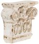 A & B Home 6-Piece Antique Cream 8" Wall Shelf Set-1
