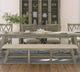 Jofran Inc.Telluride 6-Piece Driftwood Trestle Dining Set-1