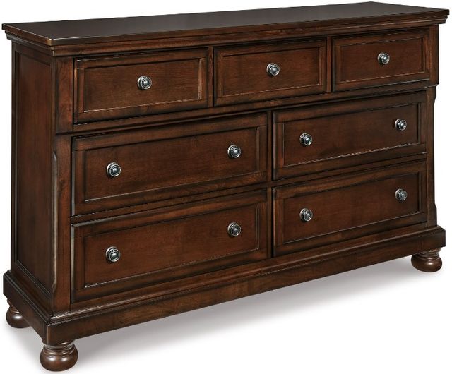 Millennium® by Ashley Porter 2-Piece Rustic Brown King Sleigh Bed Set-2