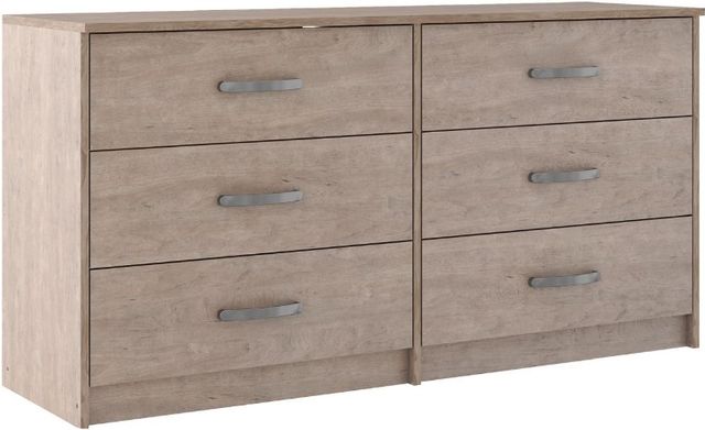 Signature Design by Ashley® Flannia 2-Piece Gray Queen Platform Bed Set-2
