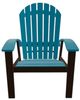 Telescope Casual Newport Aqua/Kona Polymer Outdoor MGP Adirondack Chair-3