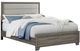 Coaster® Wright Brown Oak/Tan California King Upholstered Panel Bed-1