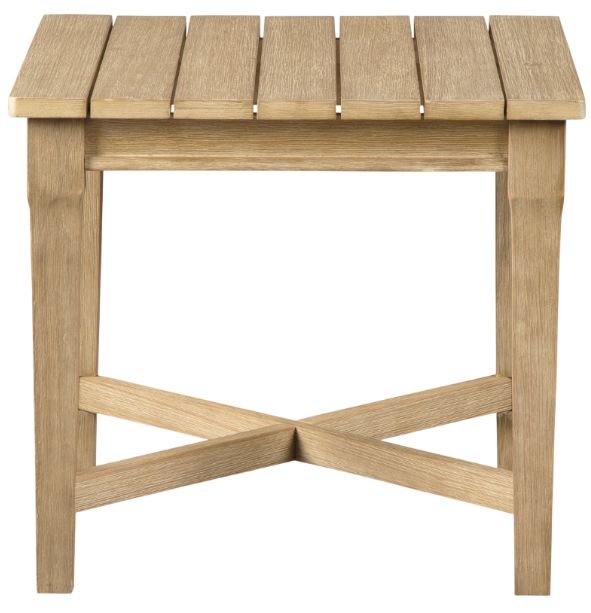 Signature Design by Ashley® Carter Hall Beige Wooden Outdoor End Table-1