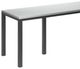Homecrest™ Outdoor Living Customizable Eden Aluminum/Teak 110" Rectangular Outdoor Bar Table-1