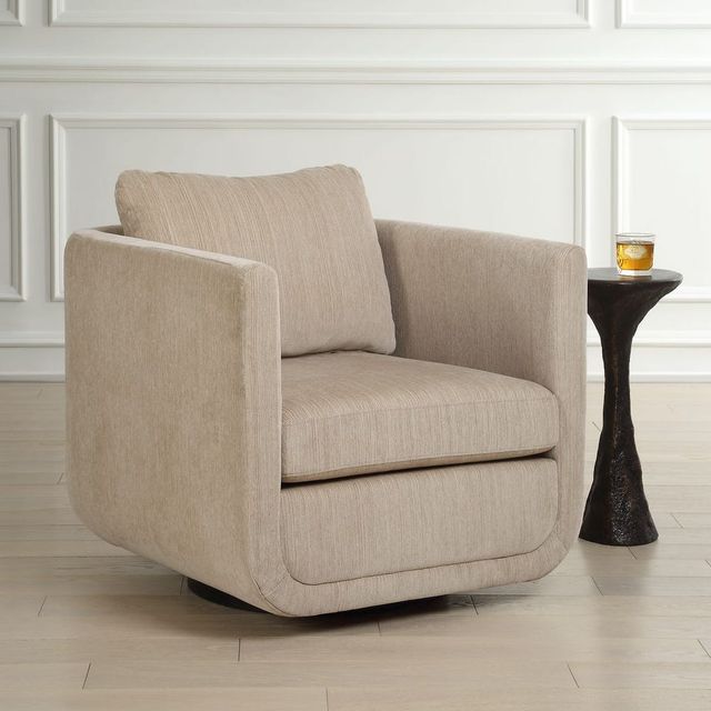 Uttermost® Abound Porcelain Swivel Chair-1