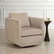 Uttermost® Abound Porcelain Swivel Chair-1
