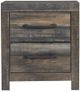 Signature Design by Ashley® Drystan Brown Rustic Nightstand-1