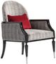 Michael Amini® La Francaise Black/Domino Accent Chair-0