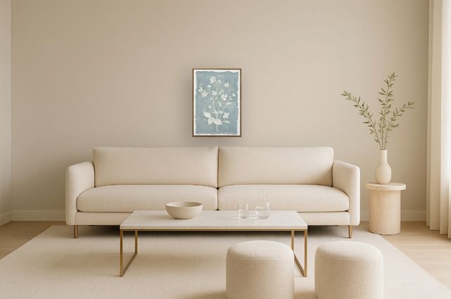 Classy Living Chill Whispering Blooms I Wall Art-1