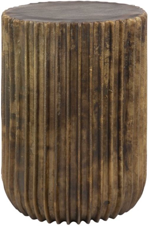Uttermost® Peaks and Valleys Antique Gold Accent Table-0