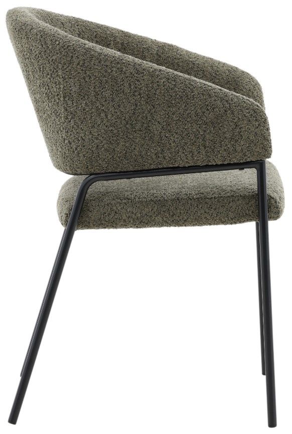 Dovetail Furniture Cathey 2-Piece Black/Olive Dining Chair Set-2