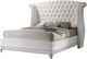 Coaster® Barzini White Wingback Tufted Eastern King Bed -0