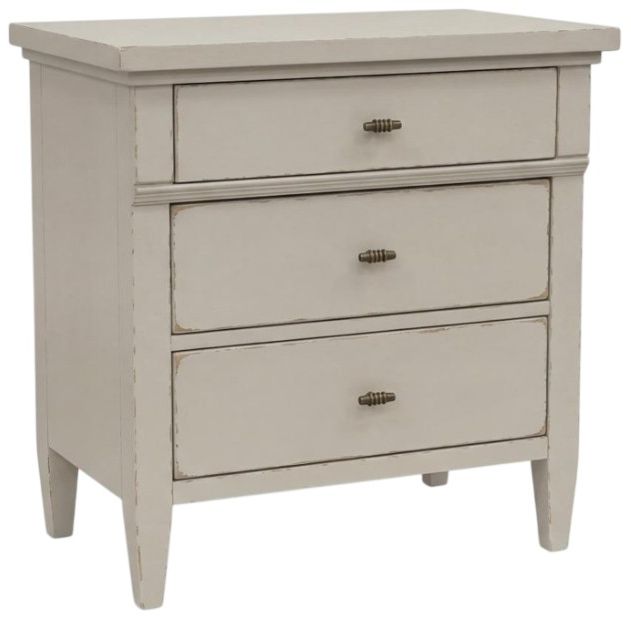 Legacy Classic Reflections Cashmere 3-Drawer Nightstand-0