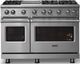 Viking® 5 Series 48" Stainless Steel Pro Style Gas (LP) Range with Polished Chrome Trim-4