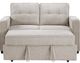 Steve Silver Co. Noah Tan Sleeper Loveseat-2