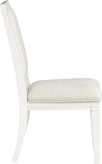 Magnussen Home® Willowbrook Egg Shell White/Natural Dining Side Chair with Upholstered Seat and Back-2