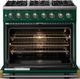 Viking® 5 Series 36" Ivy Pro Style Dual Fuel (LP) Range with Brushed Brass Trim-1