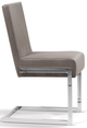 Korson Furniture Abby Dove Gray/Chrome Side Chair-1