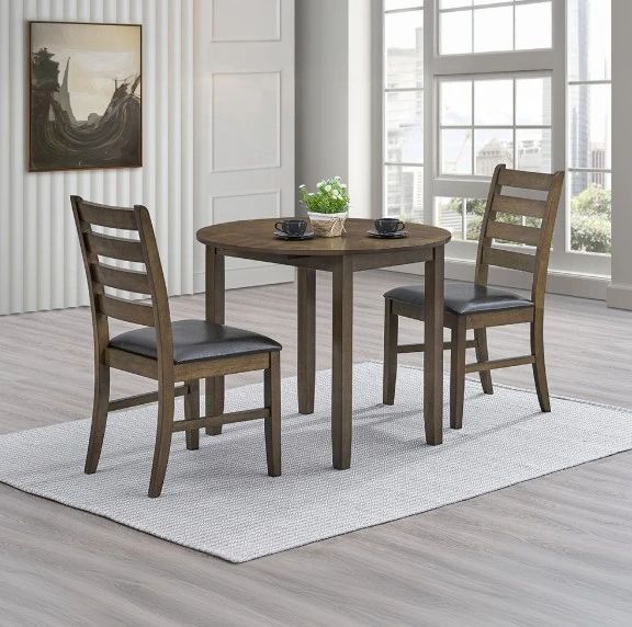 ACME Furniture Damica 2-Piece Walnut Side Chair Set-1