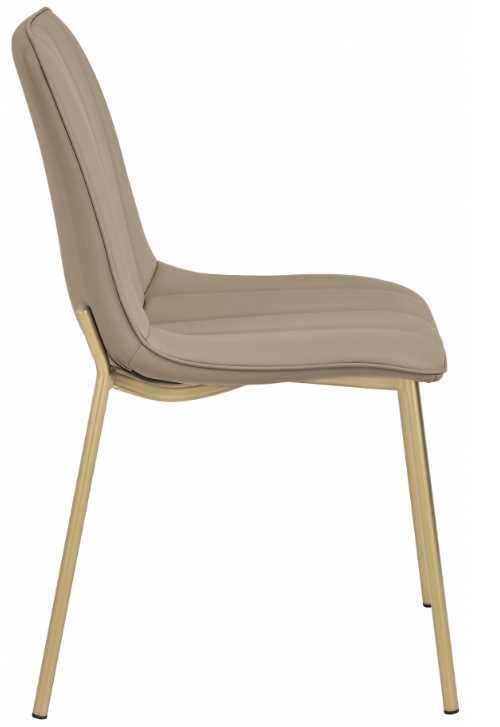 Meridian Furniture Isla Taupe Leather Dining Chair-3