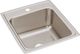 Elkay Lustertone® Classic Lustrous Satin 19-1/2" x 22" x 10-1/8" 1-Hole Single Bowl Drop-In Sink-0